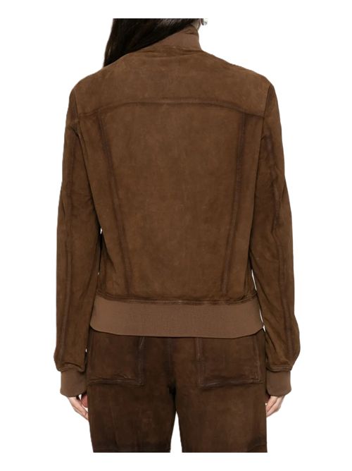 P.A.R.O.S.H.buttoned suede jacket P.a.r.o.s.h. | MARFA-D431846066 CUOIO